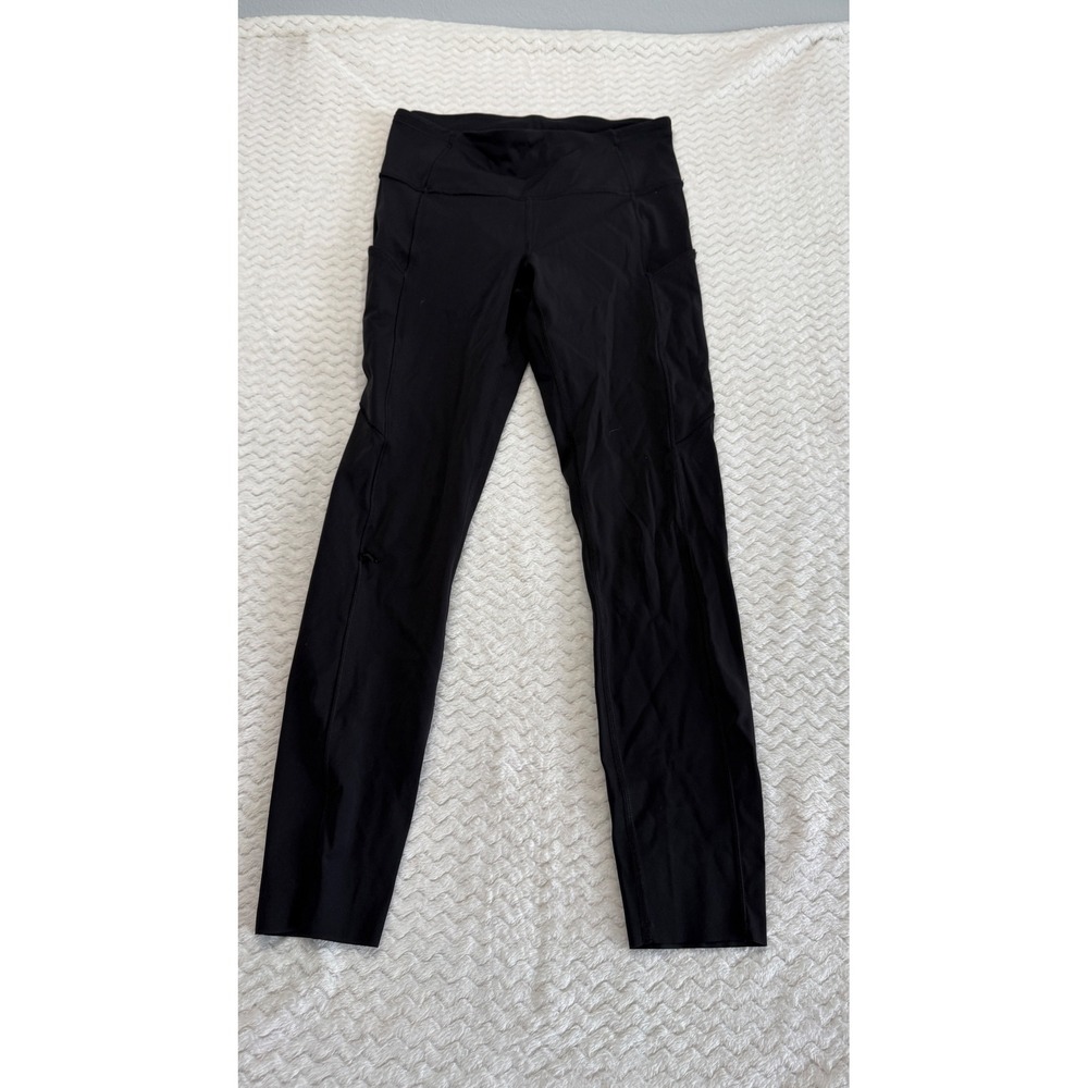 Lululemon Fast and Free High-Rise Tight 25 Nulux Black Running Leggings Size 6